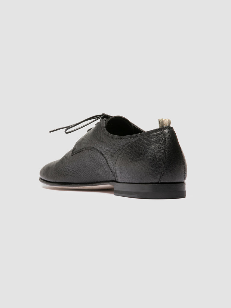 OLIVER 007 - Black Leather Derby Shoes