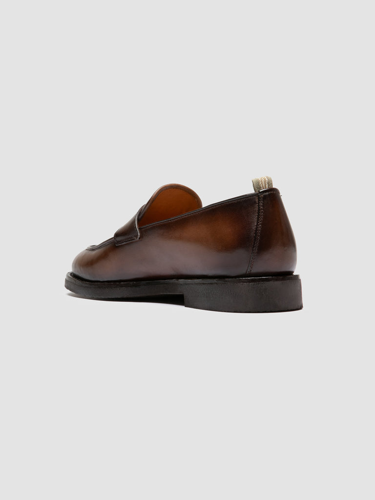 OPERA FLEXI 101 - Brown Leather Penny Loafers