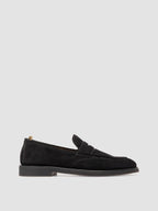 OPERA FLEXI 101 - Mocassini Penny in Pelle Scamosciata Nera