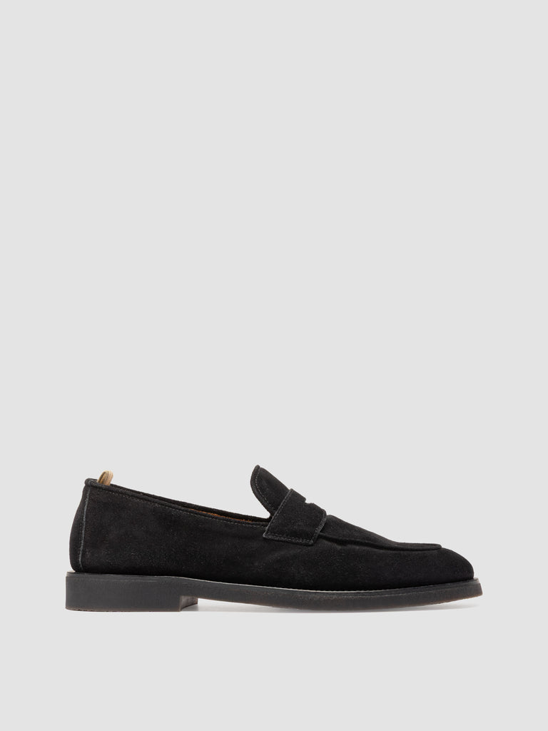 OPERA FLEXI 101 - Mocassini Penny in Pelle Scamosciata Nera