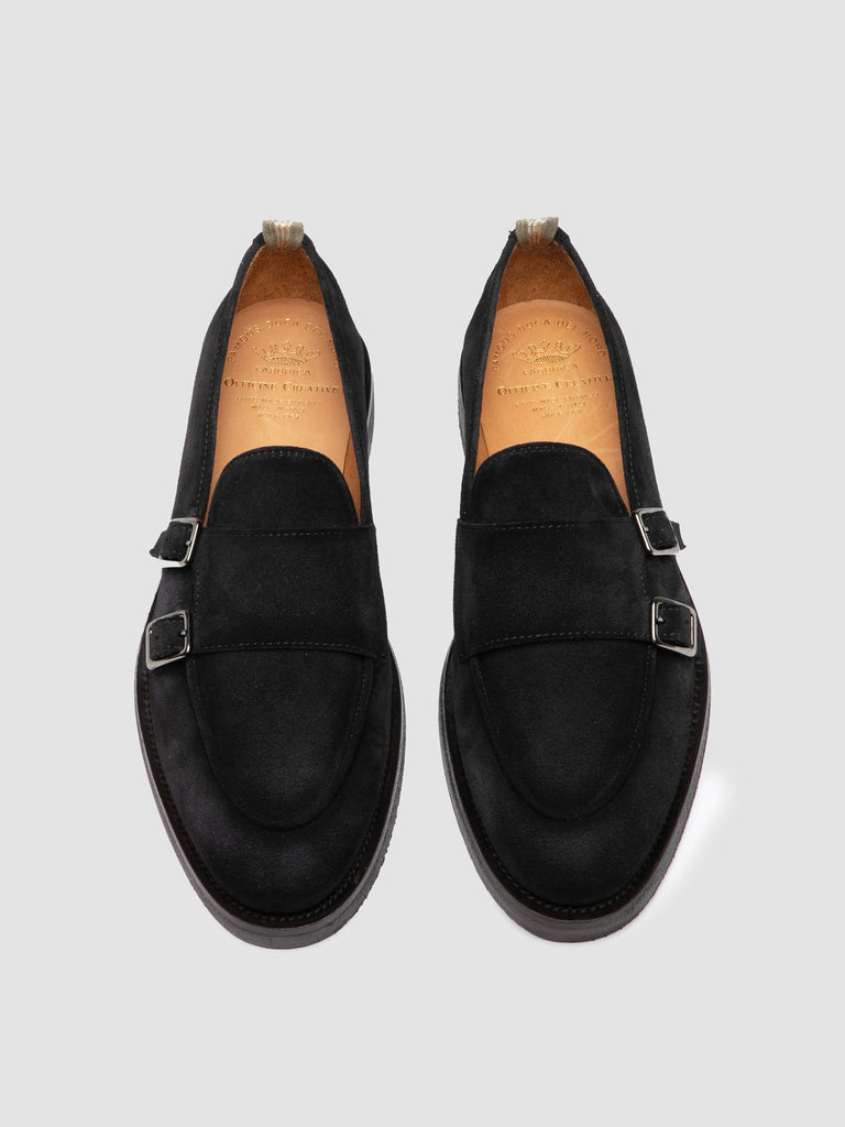 OPERA FLEXI 105 - Scarpe Monk in Pelle Scamosciata Blu