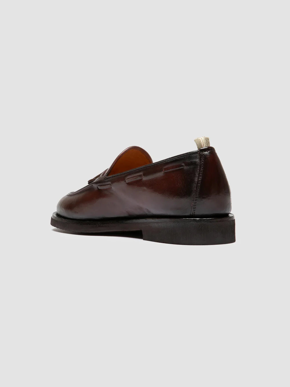 OPERA FLEXI 106 - Mocassini con Nappine in Pelle Bordeaux - image 4,side view