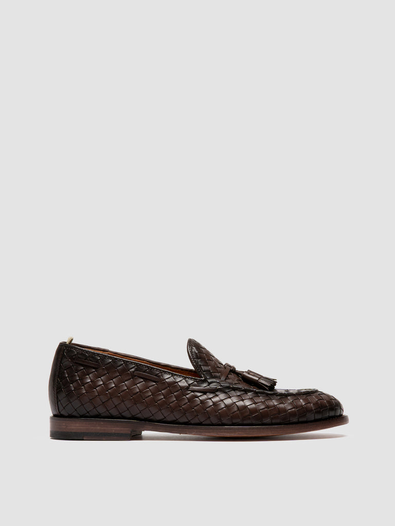 OPERA 004 - Brown Leather Tassel Loafers Men Officine Creative - 1