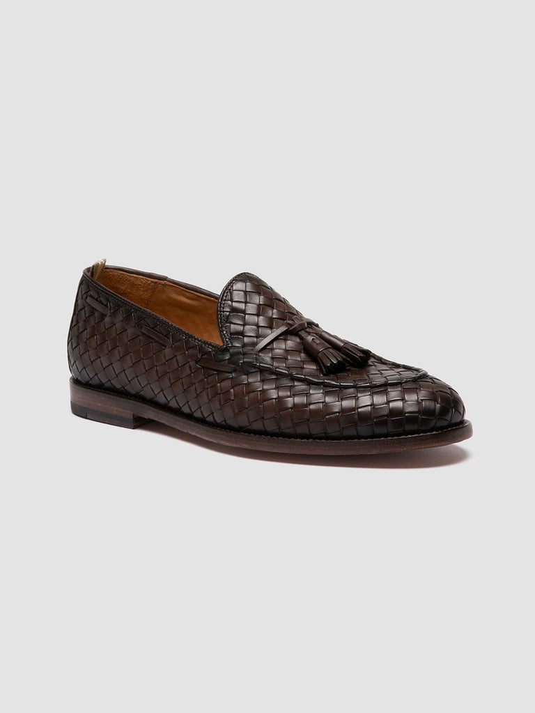 OPERA 004 - Brown Leather Tassel Loafers Men Officine Creative - 3