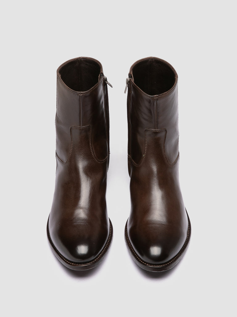 PAUL 002 - Dark Brown Leather Boots