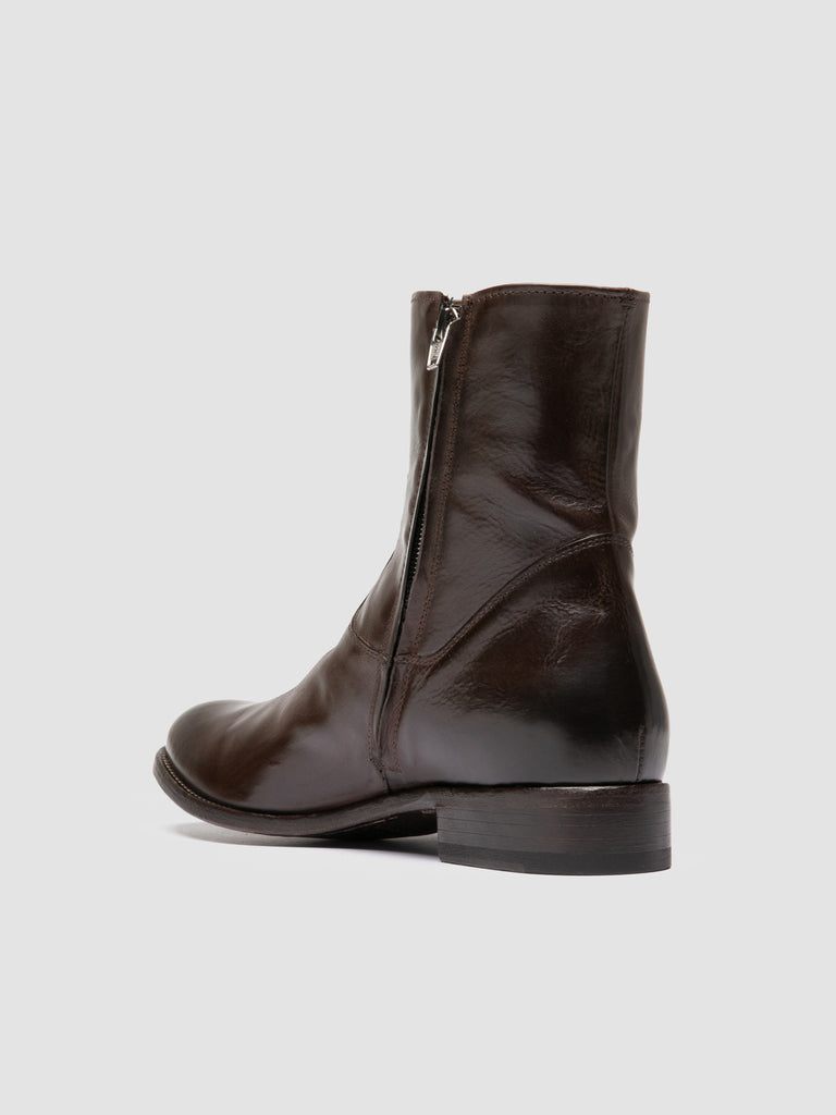 PAUL 002 - Dark Brown Leather Boots