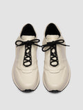 PHASE 001 - White Leather Low Top Sneakers - thumb image 2,side view