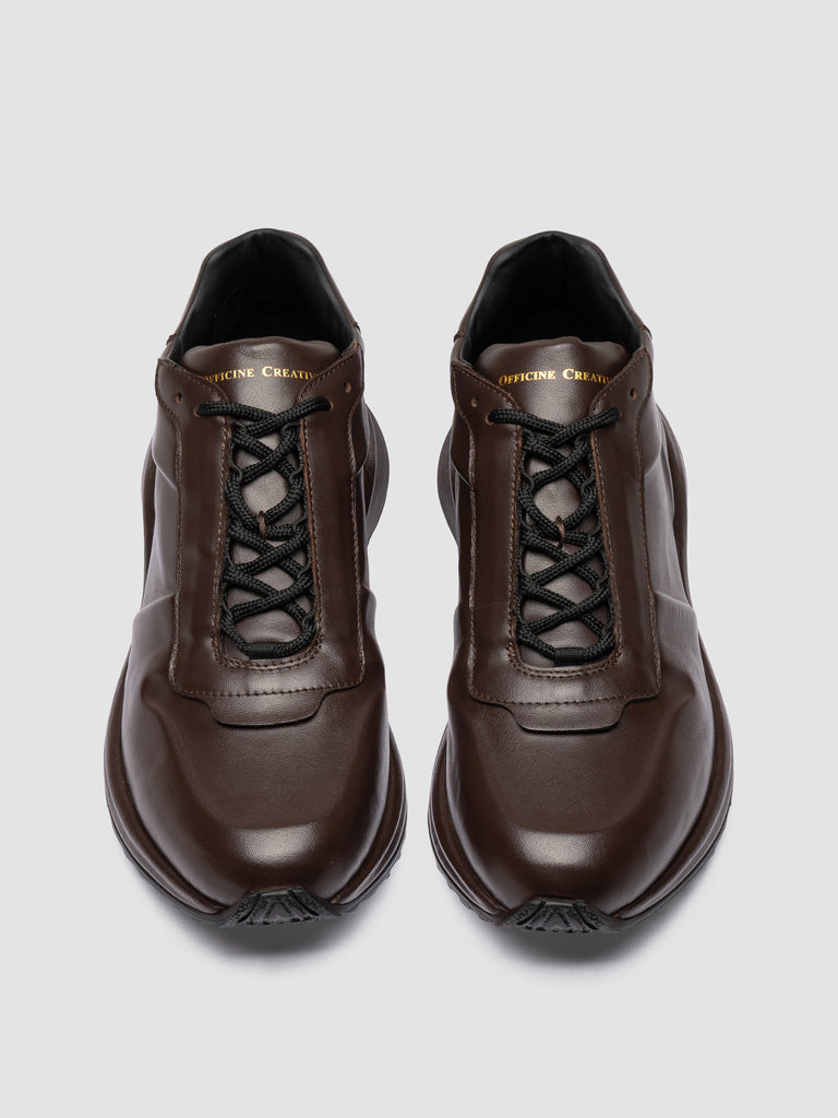 PHASE 001 - Sneaker Basse in Pelle Marrone