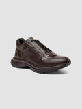 PHASE 001 - Sneaker Basse in Pelle Marrone - thumb image 3,side view