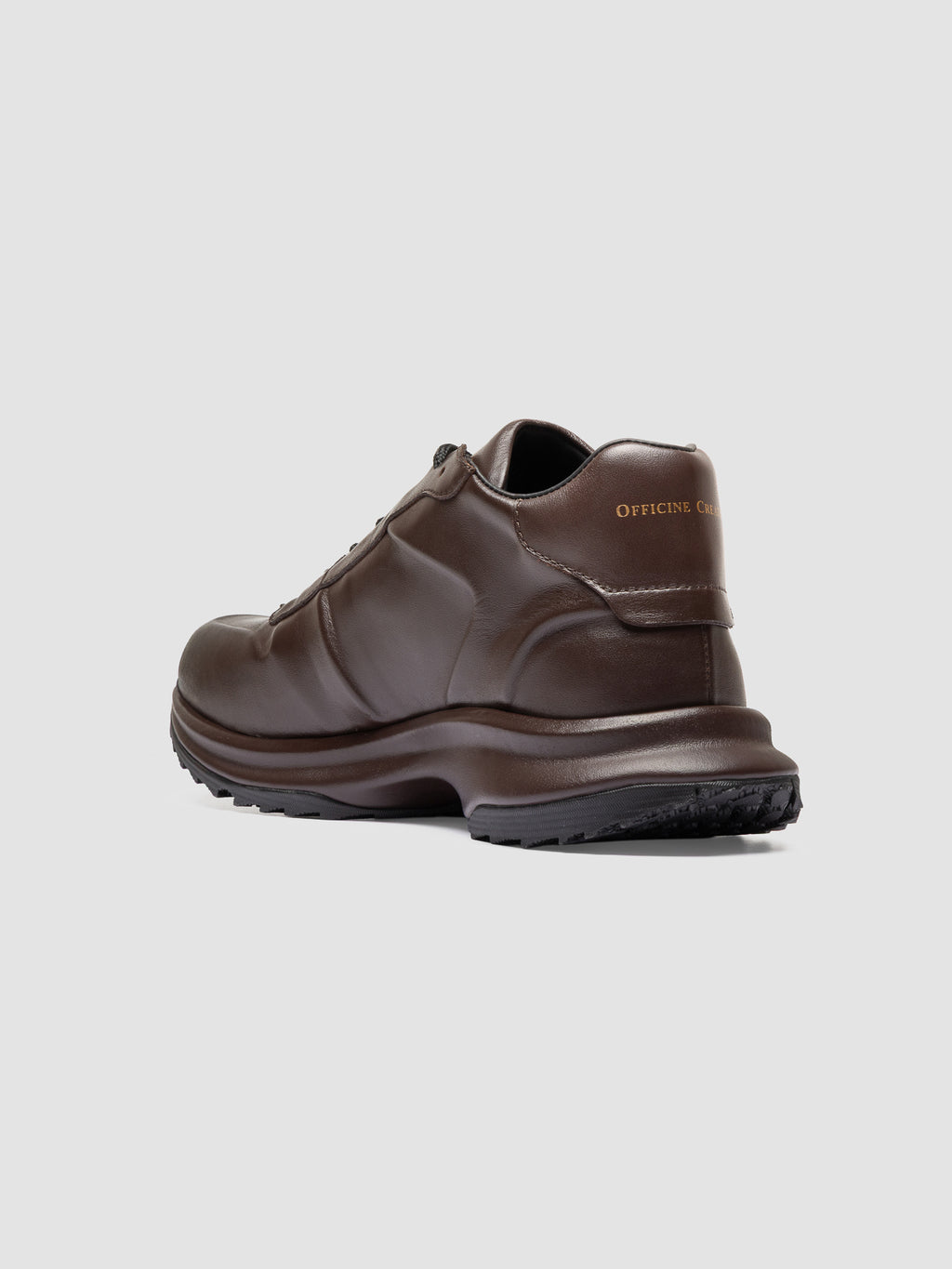 PHASE 001 - Sneaker Basse in Pelle Marrone - image 4,side view