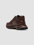 PHASE 001 - Brown Leather Low Top Sneakers - thumb image 4,side view