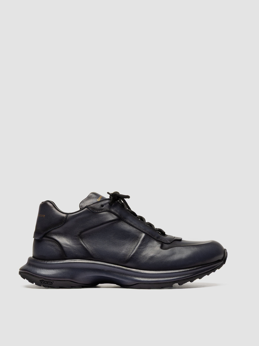 PHASE 001 - Blue Leather Low Top Sneakers - image 1,side view