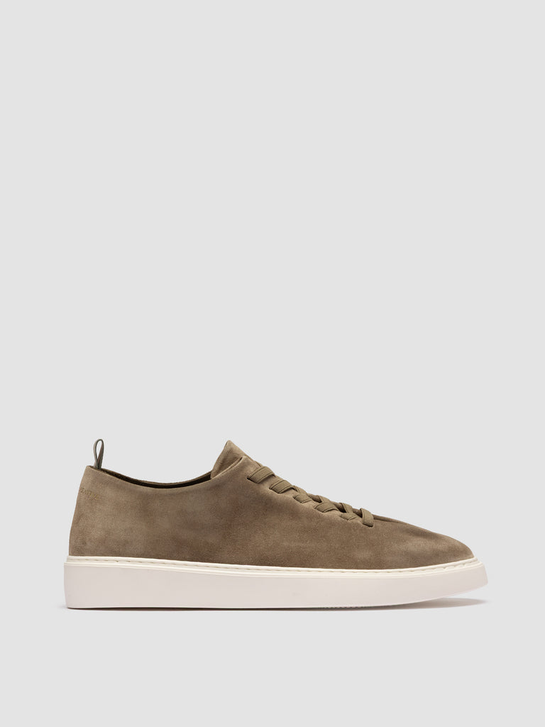 PLUMA 001 - Taupe Suede Low Top Sneakers