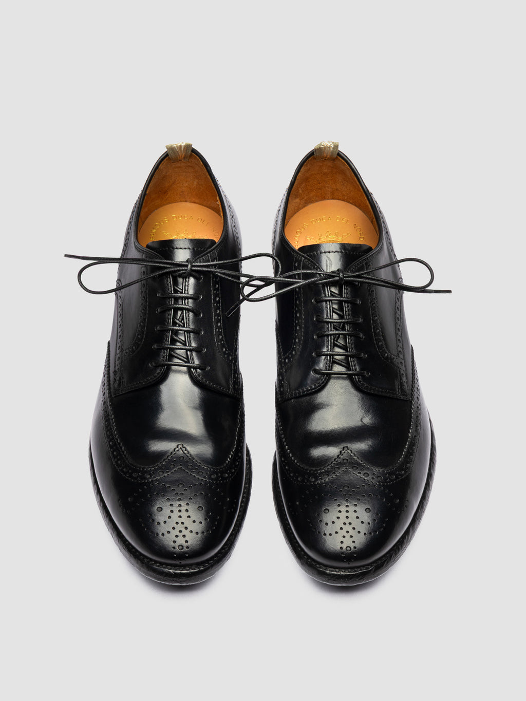PRINCE 609 - Black Leather Derby Shoes - image OCUPRIN609SPOI91000390 - 2