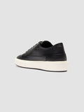 RELEASE 001 - Grey Leather Low Top Sneakers - thumb image 4,side view