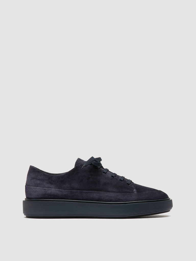 RELEASE 001 - Sneaker Basse in Pelle Scamosciata Blu