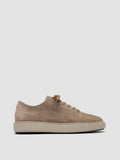 RELEASE 001 - Sneaker Basse in Pelle Scamosciata Tortora