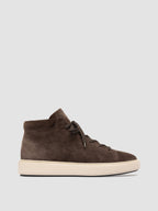 REMASTER 002 - Sneakers Alte in Pelle Scamosciata Marrone