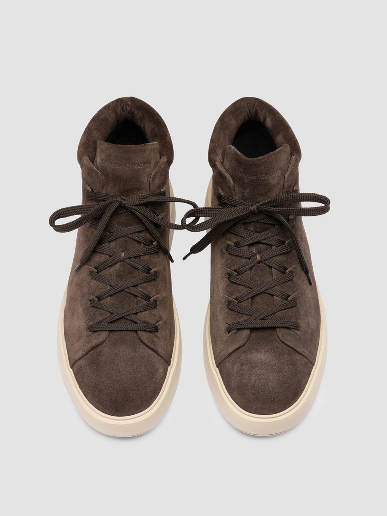 REMASTER 002 - Brown Suede High Top Sneakers