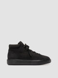 REMASTER 003 - Sneakers Alte in Pelle Scamosciata Nera - thumb image 1,side view