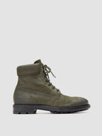 REMOTE 001 - Stivali Stringati in Pelle Scamosciata Verde