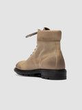 REMOTE 001 - Stivali Stringati in Pelle Scamosciata Beige - thumb image 4,side view