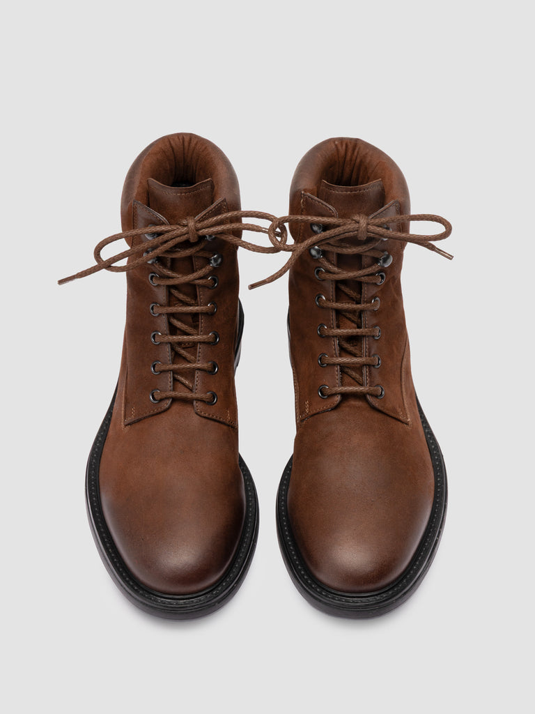 REMOTE 001 - Brown Suede Lace Up Boots