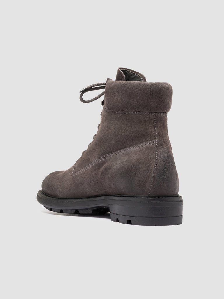 REMOTE 001 - Grey Suede Lace Up Boots