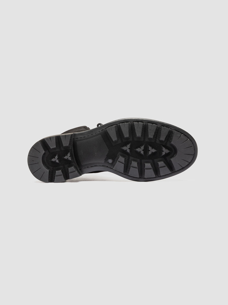 REMOTE 001 - Black Suede Lace Up Boots