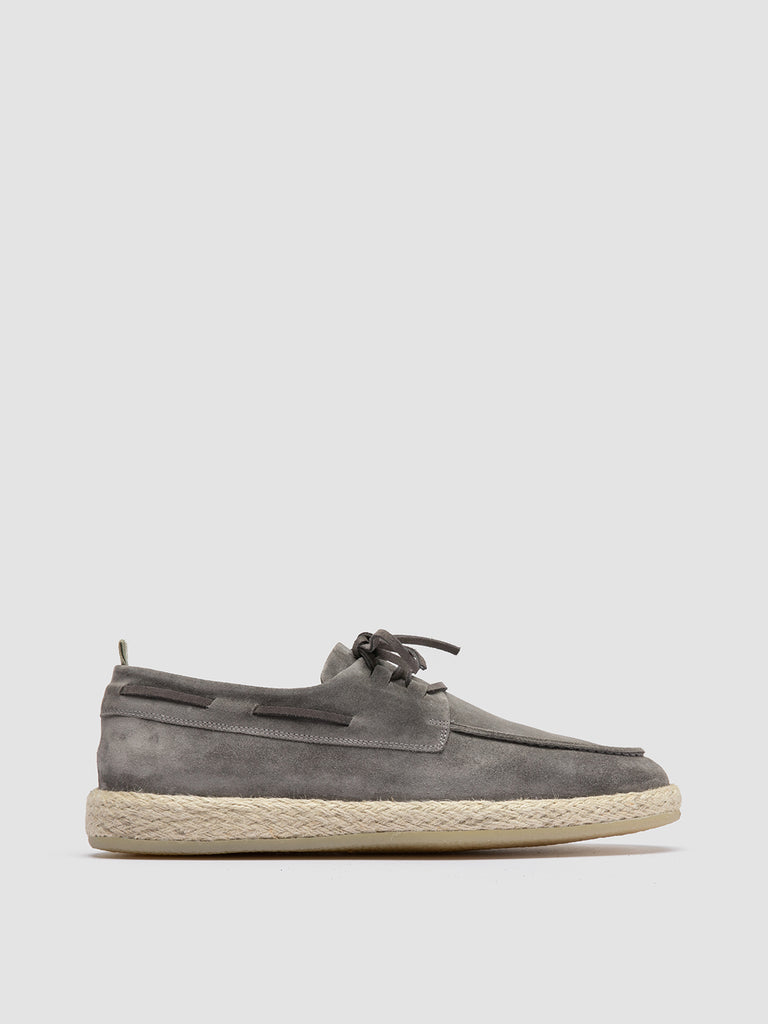 ROPED 005 - Grey Suede Boat Shoes Men Officine Creative - 1