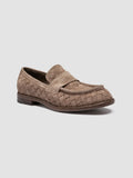 RUGGED 008 - Taupe Suede Penny Loafers - thumb image 3,side view