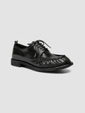 RUGGED 018 - Scarpe Derby in Pelle Nera - thumb image 3,side view