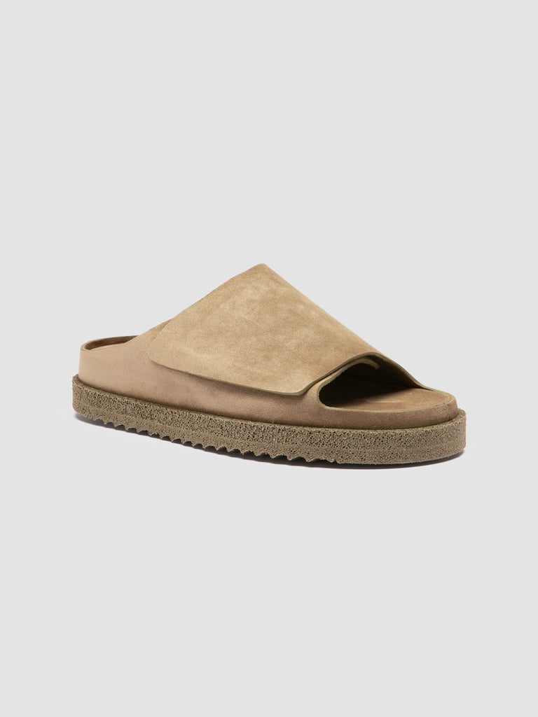 SANDS 001 - Taupe Suede Mules
