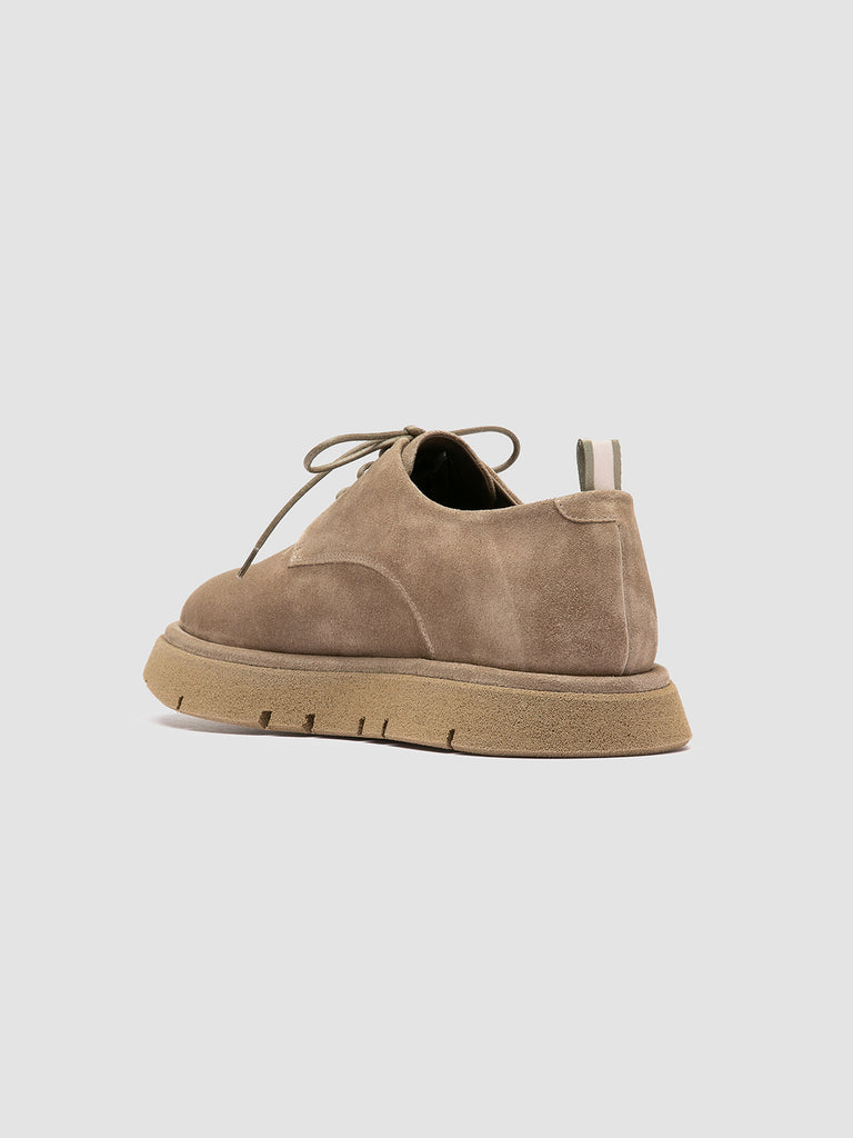 SATURNINE 001 - Derby in Pelle Scamosciata Tortora