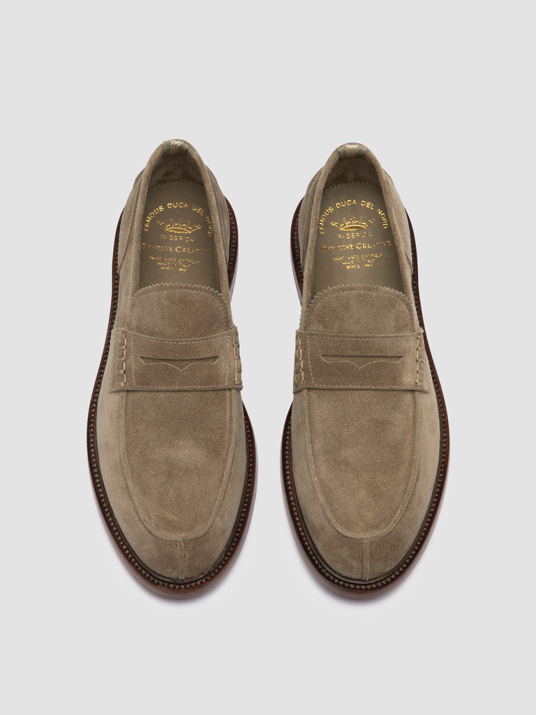 SAX 001 - Taupe Suede Penny Loafers Men Officine Creative - 2