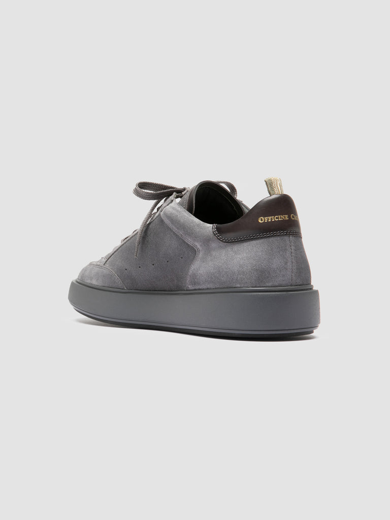 SEQUEL 001 - Grey Suede and Leather Sneakers