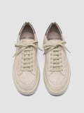 SEQUEL 001 - Sneaker in Pelle e Pelle Scamosciata Avorio - thumb image 2,side view