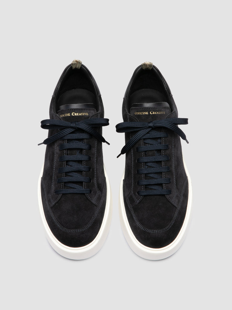 SEQUEL 002 - Blue Suede and Leather Sneakers