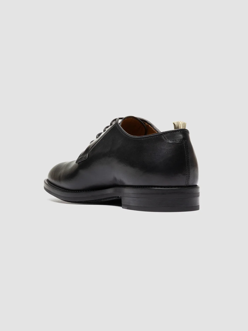 SILENT 001 - Scarpe Derby in Pelle Nera - image 4,side view