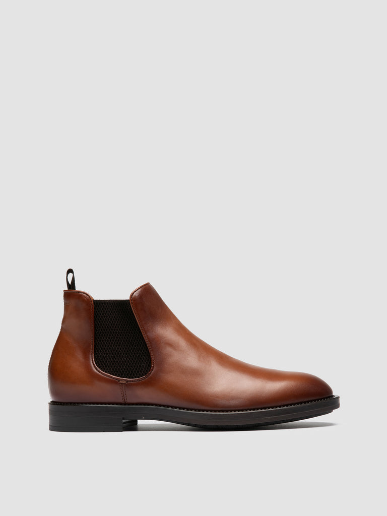 SILENT 003 - Brown Leather Chelsea Boots