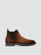 SILENT 003 - Stivaletti Chelsea in Pelle Scamosciata Marrone