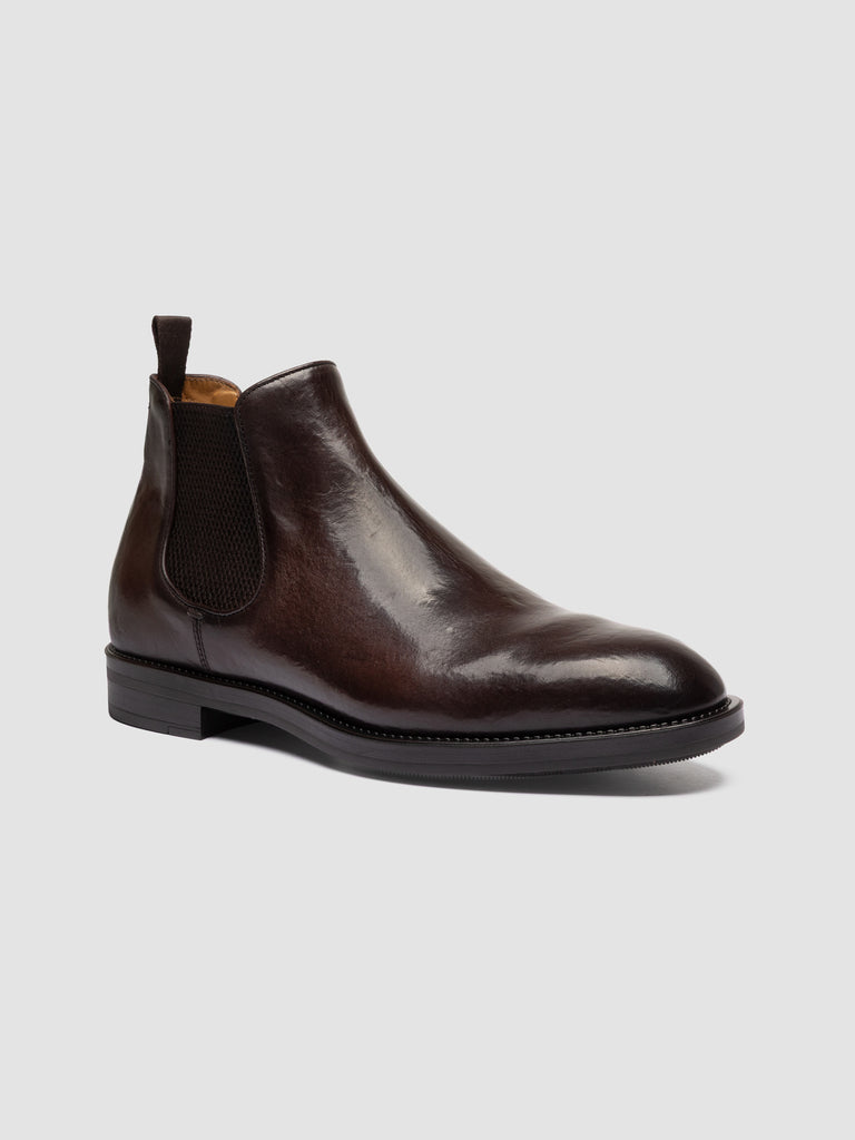 SILENT 003 - Brown Leather Chelsea Boots