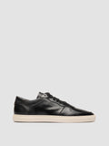 SISSO 001 - Black Leather Low Top Sneakers - thumb image 1,side view