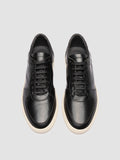 SISSO 001 - Black Leather Low Top Sneakers - thumb image 2,side view