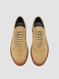 SISSO 001 - Sneaker Basse in Pelle Scamosciata Marrone - thumb image 2,side view
