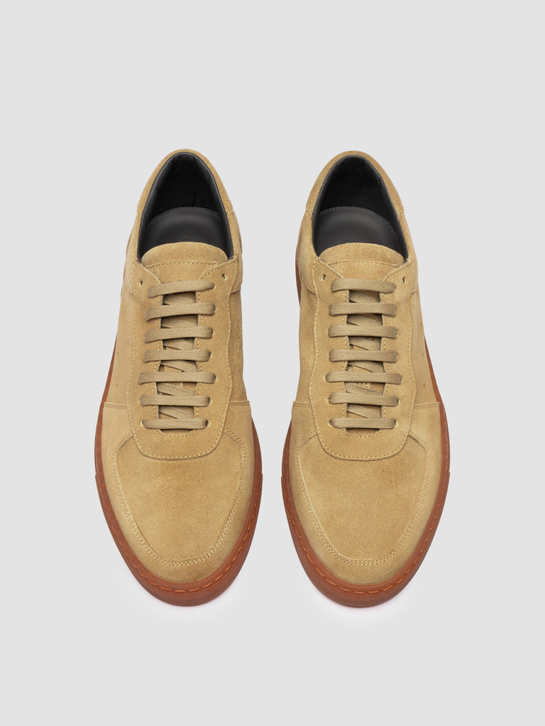 SISSO 001 - Sneaker Basse in Pelle Scamosciata Marrone
