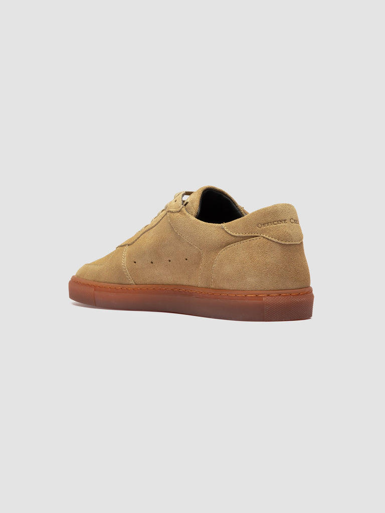 SISSO 001 - Sneaker Basse in Pelle Scamosciata Marrone