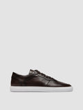 SISSO 001 - Sneaker Basse in Pelle Marrone - thumb image 1,side view