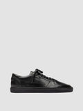 SISSO 001 - Sneakers Basse in Pelle Nera - thumb image 1,side view