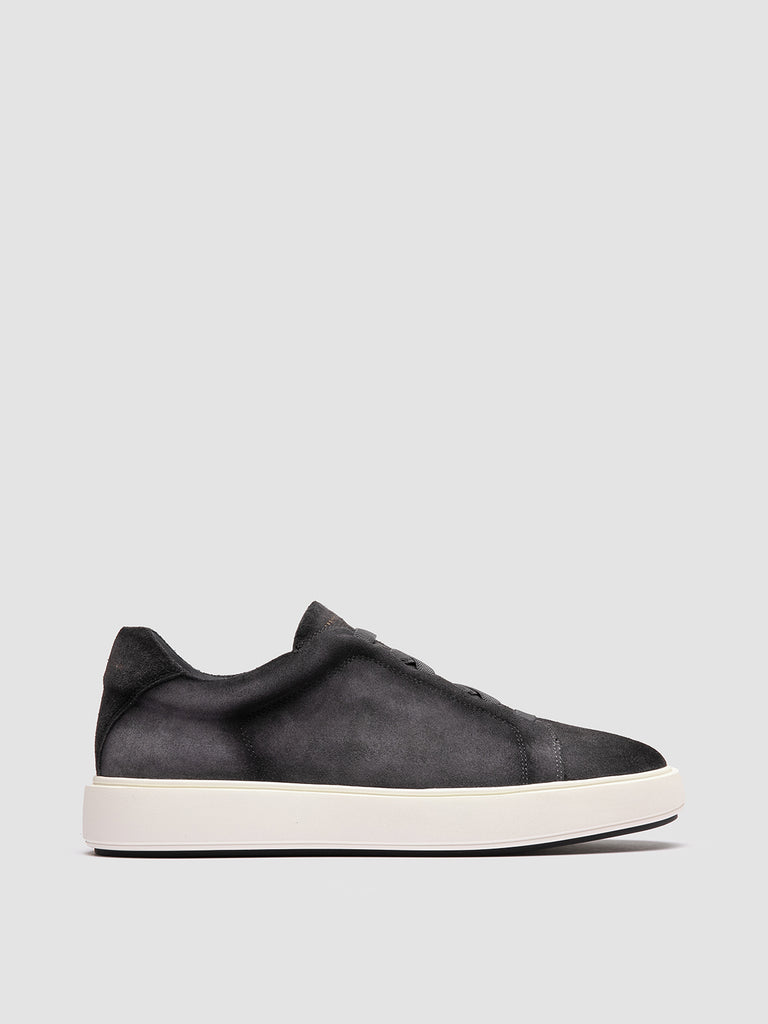 SLOUCH 001 - Sneaker Basse in Pelle Scamosciata Grigia